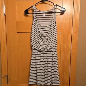 Hang Ten Black and White Cowl Neck Sundress